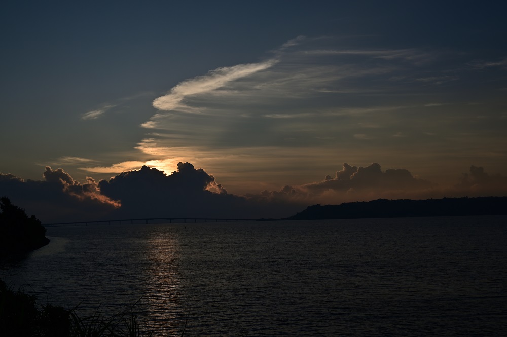 伊計島の朝の風景